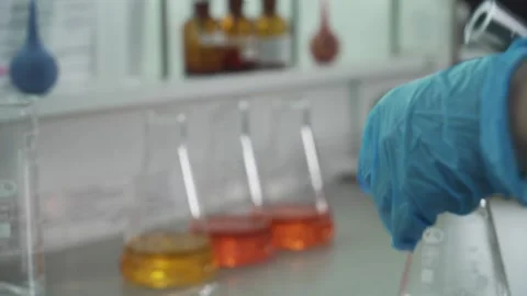 Lab at the brewery. Manual shooting Stock-Footage 317539804