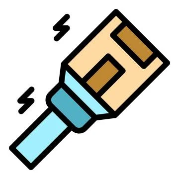 Lab cable icon vector flat Illustrazione stock