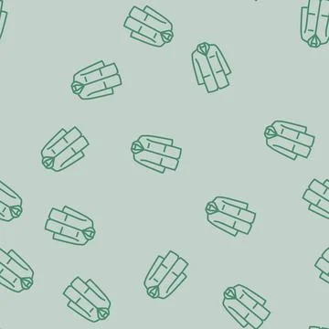 Lab coat engineer line seamless pattern Stock Illustration