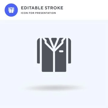 Lab Coat icon vector, filled flat sign, solid pictogram isolated on white, lo イラスト素材