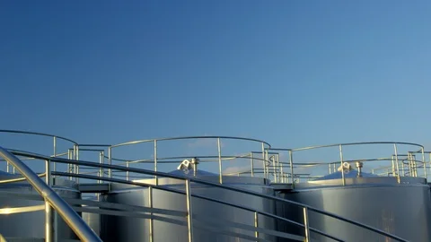 Lab Coat, Working, Industry, Technician, Clear Sky, Outdoors, Day, Wide Shot, Stock Footage 95957856