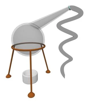 Lab dish isolated on white background Stock Illustration