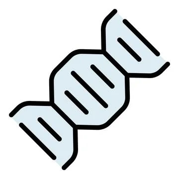 Lab dna icon vector flat Stock Illustration