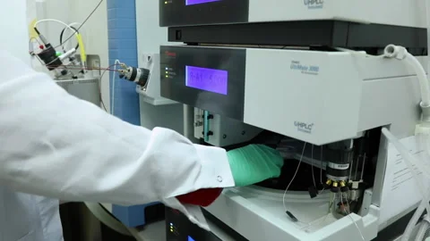 Lab equipment analysis Stock Footage 145362390