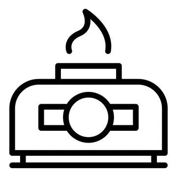 Lab fire icon outline vector. Science study Stock Illustration