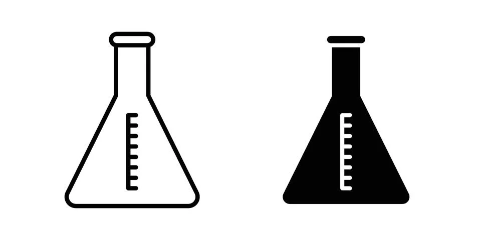 Lab flask icon vector design illustrations Stock Illustration