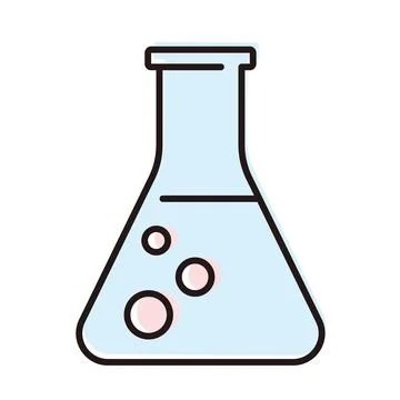 Lab flask icon. vector Stock Illustration