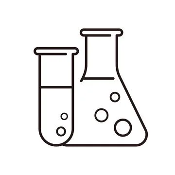 Lab flask icon. vector Stock-Illustration