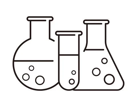 Lab flask icon. vector Stock Illustration