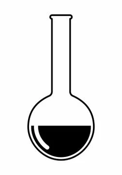 A lab flask Stock Illustration