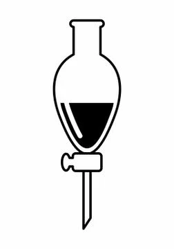 A lab flask Stock Illustration