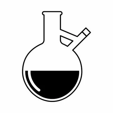 A lab flask Stock Illustration