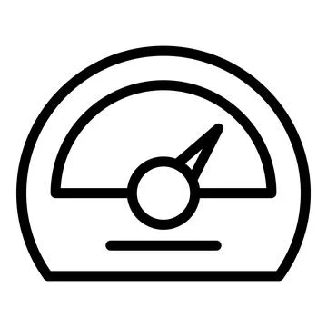 Lab gauge icon outline vector. Computer test Stock Illustration