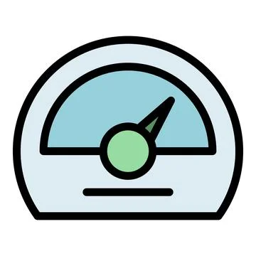 Lab gauge icon vector flat Stock Illustration