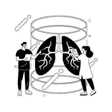 Lab-grown organs abstract concept vector illustration. Stock Illustration