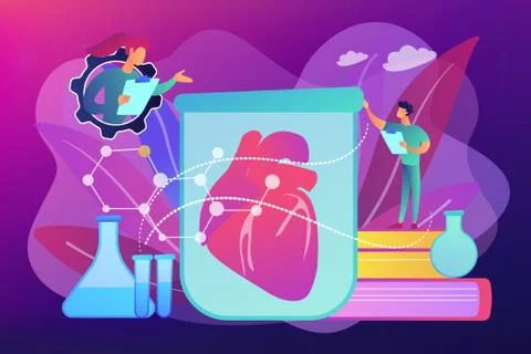 Lab-grown organs concept vector illustration. Stock Illustration