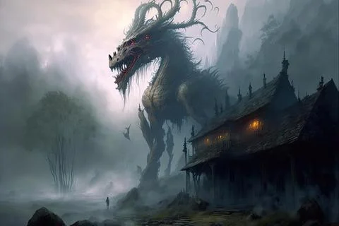 A Lab In The Hills Stock Illustration