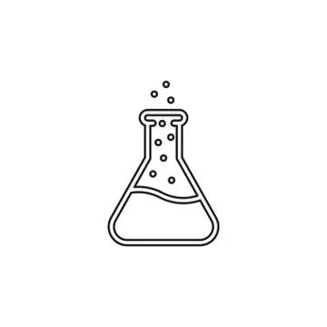 Lab icon. vector flask - science symbol Stock Illustration