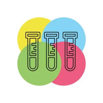Lab icon - vector laboratory flask - chemistry Stock Illustration