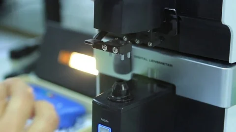 Lab lenses Video stock 77046488