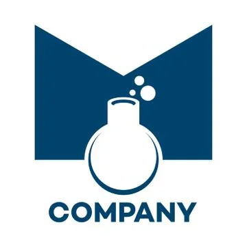Lab letter M logo Stock Illustration