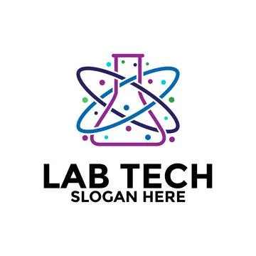 Lab logo design ,Laboratory logo designs vector, Science Logo vector template Stock Illustration