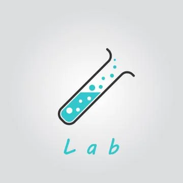 Lab logo sign Stock Illustration