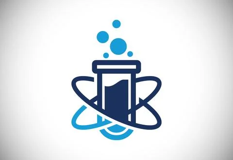 Lab logo template vector design, Lab logo science Stock Illustration