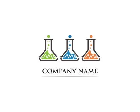 Lab logo vector icon template illustration icons Stock Illustration