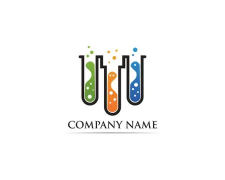 Lab logo vector icon template illustration icons Stock Illustration