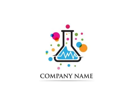 Lab logo vector icon template illustration icons Stock Illustration