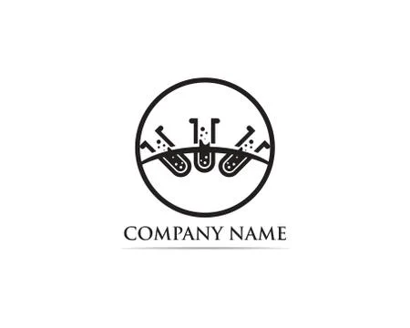 Lab logo vector icon template illustration icons Stock Illustration