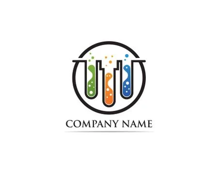 Lab logo vector icon template illustration icons Stock Illustration