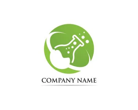 Lab logo vector icon template illustration icons Stock Illustration