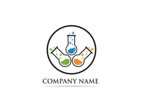Lab logo vector icon template illustration icons Stock Illustration