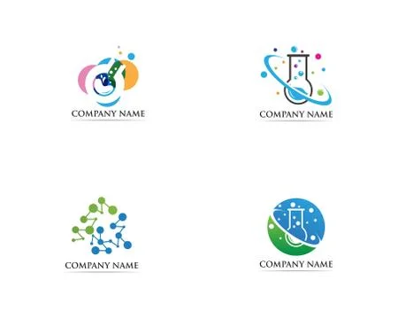 Lab logo vector icon template illustration icons Stock Illustration