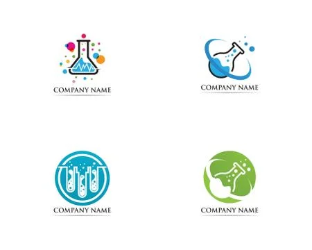 Lab logo vector icon template illustration icons Stock Illustration