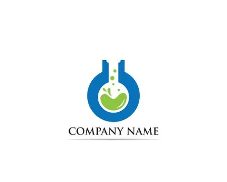 Lab logo vector icon template illustration Stock Illustration