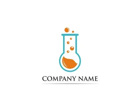 Lab logo vector icon template illustration Illustrazione stock