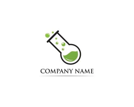 Lab logo vector icon template illustration Stock Illustration