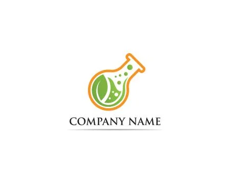 Lab logo vector icon template illustration Stock Illustration