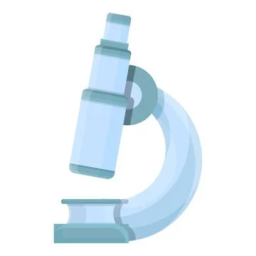 Lab microscope icon cartoon vector. Research laboratory 스톡 일러스트