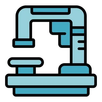 Lab microscope icon vector flat 스톡 일러스트