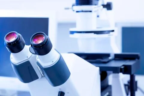 Lab microscope Stock Photos