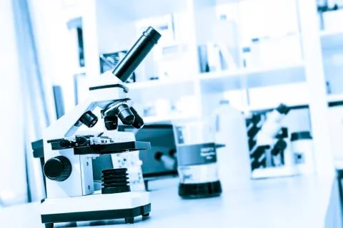 Lab microscope Stock Photos