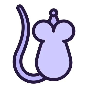 Lab mouse icon outline vector. Genetic dna Stock Illustration