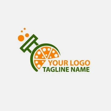 Lab orange modern logo design vector Illustrazione stock