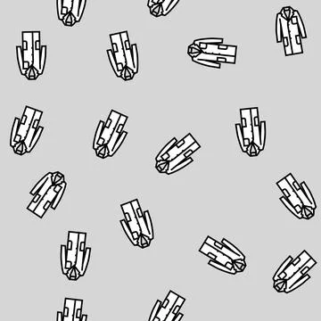 Lab outerwear male vector seamless pattern Illustrazione stock