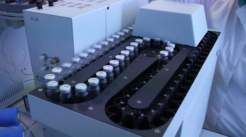 Lab personnel sorting test tubes Stock-Footage 48745250