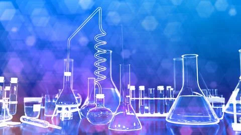 Lab proofs - perfume concept or microbiology backgrounds Stock-Illustration